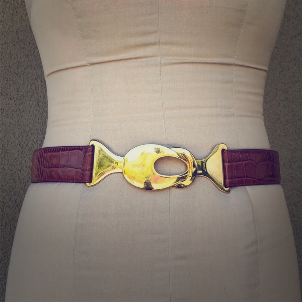 Escada Interlocking Embossed Belt - image 1